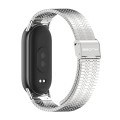 For Xiaomi Mi Band 8 Mijobs Stainless Steel Replacement Watch Band(Silver)