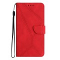For Samsung Galaxy A34 5G Stitching Embossed Leather Phone Case(Red)