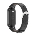 For Xiaomi Mi Band 8 Mijobs Microfiber PU Leather Watch Band(Black)