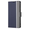 For OPPO Reno11 F 5G Twill Texture Side Button Leather Phone Case(Blue)