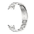 For Xiaomi Mi Band 8 Mijobs Three Bead Stainless Steel Watch Band(Silver)
