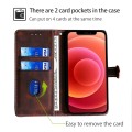 For Huawei nova 12 5G Skin Feel Magnetic Buckle Leather Phone Case(Brown)