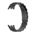 For Xiaomi Mi Band 8 Mijobs Seven Bead Stainless Steel Watch Band(Black)