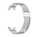 For Xiaomi Mi Band 8 Mijobs Milan Buckle Metal Stainless Steel Watch Band(Silver)