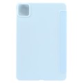 For Xiaomi Pad 6 Max 14 Three-fold Holder Flip Tablet Leather Case(Sky Blue)