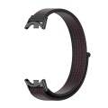 For Xiaomi Mi Band 8 Mijobs Breathable Nylon Loop Watch Band(Black Red)