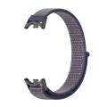 For Xiaomi Mi Band 8 Mijobs Breathable Nylon Loop Watch Band(Midnight Blue Black)