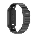 For Xiaomi Mi Band 8 Mijobs Bamboo Buckle Stainless Steel Watch Band(Black)