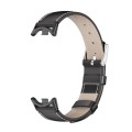 For Xiaomi Mi Band 8 Mijobs Genuine Leather Watch Band(Black)