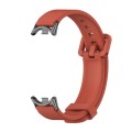 For Xiaomi Mi Band 8 Mijobs Silicone Breathable Watch Band(Orange+Black)