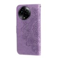 For Realme C67 5G Global / 11 5G Taiwan Version 7-petal Flowers Embossing Leather Phone Case(Light P