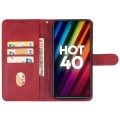 For Infinix Hot 40 Leather Phone Case(Red)