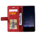For Samsung Galaxy A05 Skin Feel Splicing Leather Phone Case(Red)