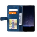 For Samsung Galaxy S24 5G Skin Feel Splicing Leather Phone Case(Blue)