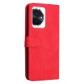 For Honor 100 Skin Feel Life Tree Metal Button Leather Phone Case(Red)