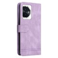 For Honor 100 Skin Feel Life Tree Metal Button Leather Phone Case(Purple)