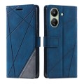 For Xiaomi Redmi 13C Skin Feel Splicing Leather Phone Case(Blue)