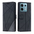 For Xiaomi Redmi Note 13 Pro 5G Skin Feel Splicing Leather Phone Case(Black)