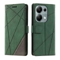 For Xiaomi Redmi Note 13 Pro 4G Skin Feel Splicing Leather Phone Case(Green)