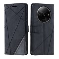 For Xiaomi Redmi A3 Skin Feel Splicing Leather Phone Case(Black)