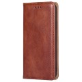 For Infinix Zero 30 4G Gloss Oil Solid Color Magnetic Leather Phone Case(Brown)