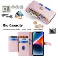 For OPPO Find X5 Pro Sheep Texture Cross-body Zipper Wallet Leather Phone Case(Pink)