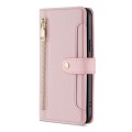 For Nokia G11 Plus Lite Sheep Texture Cross-body Zipper Wallet Leather Phone Case(Pink)