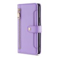 For Nokia C300 4G US Edition Lite Sheep Texture Cross-body Zipper Wallet Leather Phone Case(Purple)