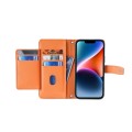 For Nokia G42 5G Lite Sheep Texture Cross-body Zipper Wallet Leather Phone Case(Orange)