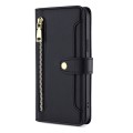 For Xiaomi Redmi K60 Ultra Sheep Texture Cross-body Zipper Wallet Leather Phone Case(Black)