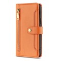 For Xiaomi Redmi K60 Ultra Sheep Texture Cross-body Zipper Wallet Leather Phone Case(Orange)