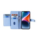 For Xiaomi Redmi K60 Ultra Sheep Texture Cross-body Zipper Wallet Leather Phone Case(Blue)