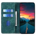 For OPPO Find X7 Ultra 5G RFID Anti-theft Brush Magnetic Leather Phone Case(Green)