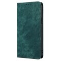 For Nokia C110 4G RFID Anti-theft Brush Magnetic Leather Phone Case(Green)