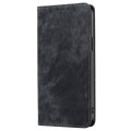 For Xiaomi 14 RFID Anti-theft Brush Magnetic Leather Phone Case(Black)