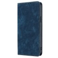 For Xiaomi 14 RFID Anti-theft Brush Magnetic Leather Phone Case(Blue)