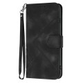 For Xiaomi Redmi Note 13 Pro 4G Line Pattern Skin Feel Leather Phone Case(Black)