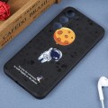 For Samsung Galaxy S20 Ultra 5G Astronaut Pattern Silicone Straight Edge Phone Case(Planet Landing-B