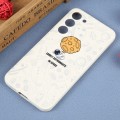 For Samsung Galaxy A52 5G / 4G Astronaut Pattern Silicone Straight Edge Phone Case(Lovely Astronaut-