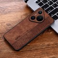 For Huawei Pura 70 Pro AZNS 3D Embossed Skin Feel Phone Case(Brown)