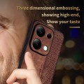 For Xiaomi Redmi Note 13 Pro 4G AZNS 3D Embossed Skin Feel Phone Case(Brown)