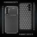 For Samsung Galaxy S24+ 5G Carbon Fiber Texture Shockproof TPU Phone Case(Black)