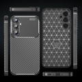 For Samsung Galaxy A35 Carbon Fiber Texture Shockproof TPU Phone Case(Black)