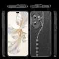 For Honor 100 Litchi Texture Shockproof TPU Phone Case(Black)