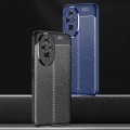 For Honor 200 Litchi Texture Shockproof TPU Phone Case(Blue)