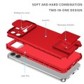 For Samsung Galaxy A05 Stereoscopic Holder Sliding Camshield Phone Case(Red)