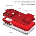 For Samsung Galaxy A15 5G Stereoscopic Holder Sliding Camshield Phone Case(Red)