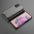 For Xiaomi Note 12S 4G Global Shockproof Honeycomb PC + TPU Phone Case(Black)