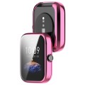 For Amazfit Bip 3 / Bip 3 Pro Universal Full Coverage TPU Electroplating Watch Protective Case(Pink)