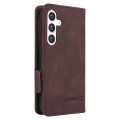 For Samsung Galaxy S24 5G Magnetic Clasp Leather Phone Case(Brown)